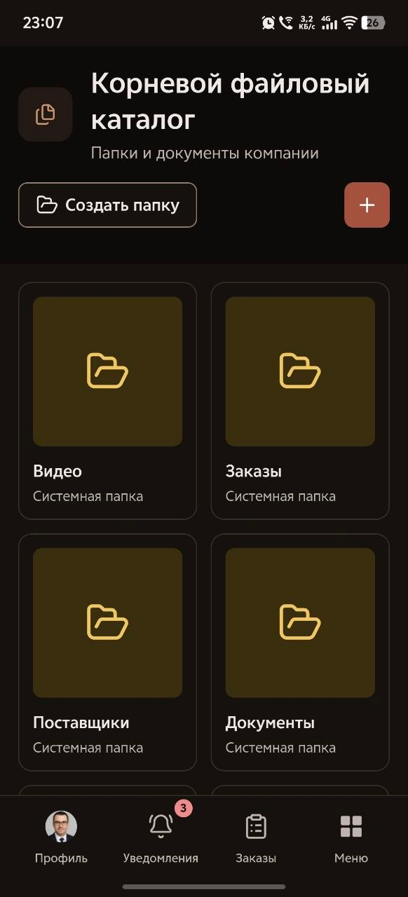 Файловый каталог Android-приложения